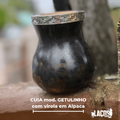 Cuia modelo Getulinho com virola em Alpac