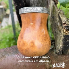 Cuia modelo Getulinho com virola em Alpac