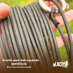 Laço sintético 6 tentos Preto